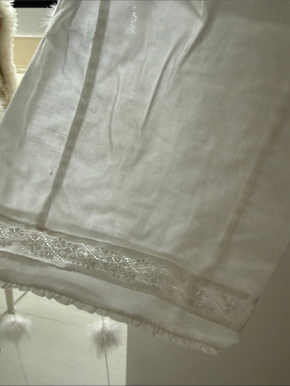 Rachel Ashwell Shabby Chic Couture White Cotton Pajamas - Picture 7 of 8